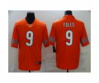 Chicago Bears #9 Nick Foles Orange Vapor Limited Jersey
