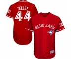 Toronto Blue Jays #44 Rowdy Tellez Scarlet Alternate Flex Base Authentic Collection Alternate Baseball Jersey
