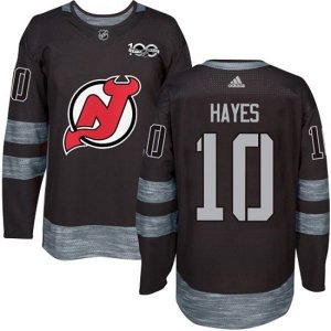 New Jersey Devils #10 Jimmy Hayes Authentic Black 1917-2017 100th Anniversary NHL Jersey