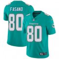 Miami Dolphins #80 Anthony Fasano Aqua Green Team Color Vapor Untouchable Limited Player NFL Jersey