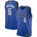 Dallas Mavericks #6 Kristaps Porzingis Nike Blue 2020-21 Swingman Jersey