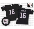 Oakland Raiders #16 Jim Plunkett Black Authentic Throwback Football Jersey