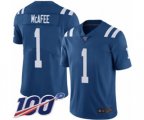 Indianapolis Colts #1 Pat McAfee Royal Blue Team Color Vapor Untouchable Limited Player 100th Season Football Jersey