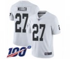 Oakland Raiders #27 Trayvon Mullen White Vapor Untouchable Limited Player 100th Season Football Jersey