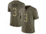 New Orleans Saints #3 Wil Lutz Limited Olive Camo 2017 Salute to Service NFL Jersey