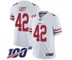 San Francisco 49ers #42 Ronnie Lott White Vapor Untouchable Limited Player 100th Season Football Jersey