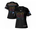 Women Nike Buffalo Bills #91 Cedric Thornton Game Black Fashion NFL Jersey