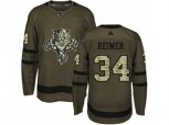 Florida Panthers #34 James Reimer Green Salute to Service Stitched NHL Jersey