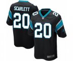 Carolina Panthers #20 Jordan Scarlett Game Black Team Color Football Jersey