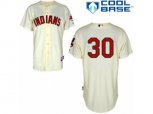 Cleveland Indians #30 Joe Carter Replica Cream Alternate 2 Cool Base MLB Jersey