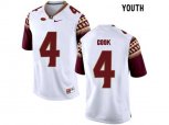 2016 Youth Florida State Seminoles Dalvin Cook #4 College Football Limited Jersey - White