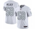 Oakland Raiders #58 Kyle Wilber Limited White Rush Vapor Untouchable NFL Jersey