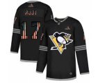 Pittsburgh Penguins #17 Bryan Rust Black USA Flag Limited Hockey Jersey