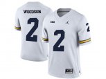 2016 Men's Jordan Brand Michigan Wolverines Charles Woodson #2 College Football Limited Jersey - White