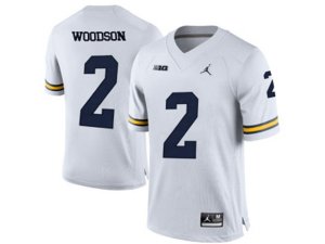 2016 Men\'s Jordan Brand Michigan Wolverines Charles Woodson #2 College Football Limited Jersey - White