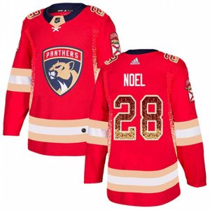 Florida Panthers #28 Serron Noel Authentic Red Drift Fashion NHL Jersey