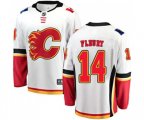 Calgary Flames #14 Theoren Fleury Fanatics Branded White Away Breakaway Hockey Jersey