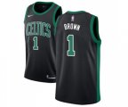Boston Celtics #1 Walter Brown Authentic Black Basketball Jersey - Statement Edition