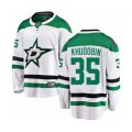 Dallas Stars #35 Anton Khudobin Authentic White Away Fanatics Branded Breakaway NHL Jersey
