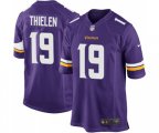 Minnesota Vikings #19 Adam Thielen Game Purple Team Color Football Jersey