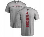 Atlanta Falcons #4 Giorgio Tavecchio Ash Backer T-Shirt
