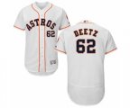 Houston Astros Dean Deetz White Home Flex Base Authentic Collection Baseball Player Jersey