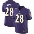 Baltimore Ravens #28 Terrance West Purple Team Color Vapor Untouchable Limited Player NFL Jersey