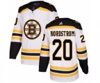 Adidas Boston Bruins #20 Joakim Nordstrom Authentic White Away NHL Jersey