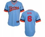 Minnesota Twins #6 Tony Oliva Replica Light Blue Cooperstown Throwback Baseball Jersey