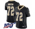 New Orleans Saints #72 Terron Armstead Black Team Color Vapor Untouchable Limited Player 100th Season Football Jersey