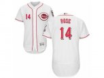 Cincinnati Reds #14 Pete Rose White Flexbase Authentic Collection MLB Jersey