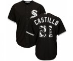 Chicago White Sox #21 Welington Castillo Authentic Black Team Logo Fashion Cool Base Baseball Jersey