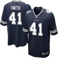 Dallas Cowboys #41 Keith Smith Game Navy Blue Team Color NFL Jersey