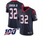 Houston Texans #32 Lonnie Johnson Navy Blue Team Color Vapor Untouchable Limited Player 100th Season Football Jersey