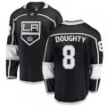 Los Angeles Kings #8 Drew Doughty Authentic Black Home Fanatics Branded Breakaway NHL Jersey