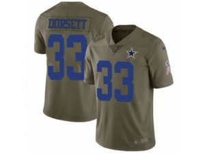 Dallas Cowboys #33 Tony Dorsett Limited Olive 2017 Salute to Service NFL Jersey