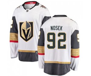 Vegas Golden Knights #92 Tomas Nosek Authentic White Away Fanatics Branded Breakaway NHL Jersey