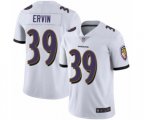 Baltimore Ravens #39 Tyler Ervin White Vapor Untouchable Limited Player Football Jersey