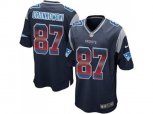 New England Patriots #87 Rob Gronkowski Navy Blue Team Color Stitched NFL Limited Strobe Jersey