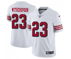 San Francisco 49ers #23 Ahkello Witherspoon Limited White Rush Vapor Untouchable Football Jersey