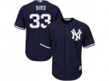 New York Yankees #33 Greg Bird Replica Navy Blue Alternate MLB Jersey