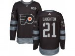 Adidas Philadelphia Flyers #21 Scott Laughton Black 1917-2017 100th Anniversary Stitched NHL Jersey