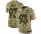 Denver Broncos #93 Dre'Mont Jones Limited Camo 2018 Salute to Service Football Jersey