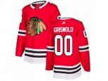 Chicago Blackhawks #00 Clark Griswold Red Home Authentic Stitched NHL Jersey