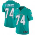 Miami Dolphins #74 Jermon Bushrod Aqua Green Team Color Vapor Untouchable Limited Player NFL Jersey