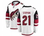 Arizona Coyotes #21 Derek Stepan Fanatics Branded White Away Breakaway Hockey Jersey