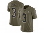 New Orleans Saints #3 Wil Lutz Limited Olive 2017 Salute to Service NFL Jersey