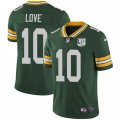 Green Bay Packers #10 Jordan Love Green Team Color 100th Season Stitched NFL Vapor Untouchable Limited Jersey