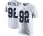 Dallas Cowboys #92 Dorance Armstrong Jr. White Rush Pride Name & Number T-Shirt