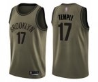 Brooklyn Nets #17 Garrett Temple Swingman Green Salute to Service Basketball Jersey